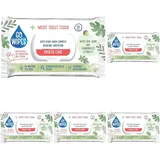 GOWIPES Feuchtes Toilettenpapier „Procto Care“/ für empfindliche Haut/dermatologisch getestet/biologisch abbaubar/ 44 Stück/Klappverschluss/hypoallergen/geeignet für Hämorrhoiden/Flip-Top