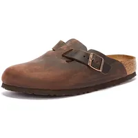 Birkenstock Boston Nubukleder geölt schmal habana 48