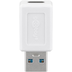 Goobay USB 3.0 SuperSpeed Adapter auf USB-CTM, weiß - USB-CTM-Buchse > USB 3.0-Stecker (Typ A)