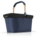 Reisenthel Set carrybag frame rhombus midnight gold mit Cover black Stabiler Einkaufskorb mit praktischer Innentasche – Elegantes und wasserabweisendes Design