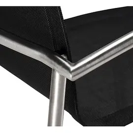 barths Khartum Stapelsessel 56 x 62 x 88 cm silber/schwarz