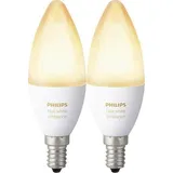 Philips Hue White Ambiance 6W E14 2er-Set