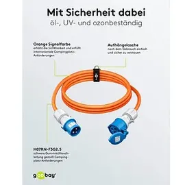 goobay CEE-Verlängerung CEE-Stecker auf CEE-Kupplung 25 m