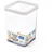 Rotho Frischhaltedose quadratisch transparent/weiß 10,0 x 10,0 x 14,2 cm 1 l