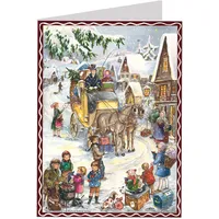 Richard Sellmer Verlag Postkarten-Adventskalender \Hurra die Kutsche kommt"
