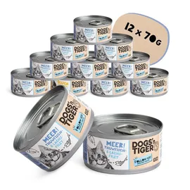 Dogs'n Tiger Adult Premium Katzenfutter Meer 12 x 70 g