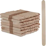 Relaxdays Eisstiele aus Holz 500 Stück 11,5 cm