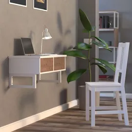 ML-Design Wandkonsole Weiß, Metall, 15x3x30 cm, Wohnzimmer, Regale, Wandboards
