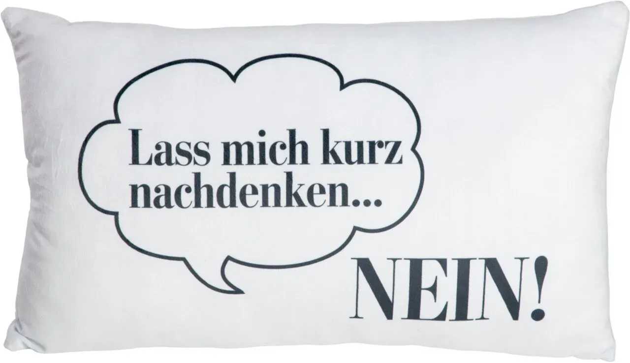 Stuco Sprüche Dekokissen NEIN - L/B/H ca. 50.00x30.00x10.00