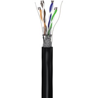 goobay 57296 CAT 5e Outdoor Netzwerkkabel, SF/UTP, schwarz