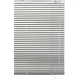 Deco Company Alu-Jalousie ohne Bohren, Zum Klemmen, Inkl. Klemmträgern, Sichtschutz, Lichtschutz, Blendschutz, Aluminium-Jalousie, Silber, 80 x 220 cm