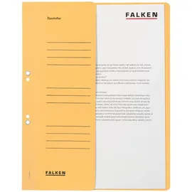 Falken Ösenhefter Karton chamois DIN A4, halber Deckel, 50 St.