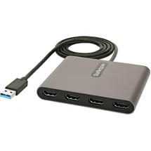 Startech StarTech.com USB 3.0 auf 4x HDMI Adapter, Grau