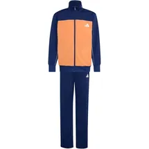adidas Tricot Colourpop Trainingsanzug Dunkelblau/Dusky Orange/Weiß 164