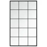 vidaXL Wandspiegel Schwarz 100x60 cm Metall