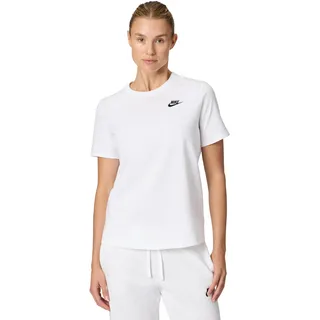 Nike Sportswear Club Essentials T-Shirt Damen 100 white L