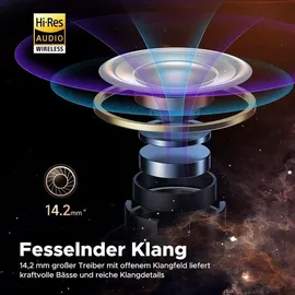 soundpeats - Air3 Deluxe HS Black - Kopfhörer, Schwarz