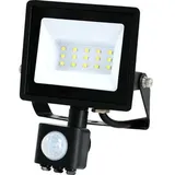 Blulaxa 49539, - LED-Flutlicht, 10 W, 800 lm, 4000 K, Bewegungssensor