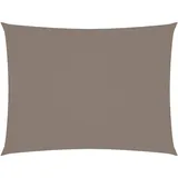 vidaXL Sonnensegel Oxford-Gewebe Rechteckig 4x6 m Taupe
