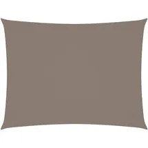 vidaXL Sonnensegel Oxford-Gewebe Rechteckig 4x6 m Taupe