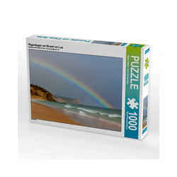CALVENDO Puzzle CALVENDO Puzzle Regenbogen am Strand von Luz 1000, 1000 Puzzleteile