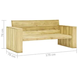 vidaXL Garten-Lounge-Set 2-tlg. natur