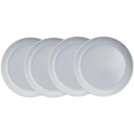 BUTLERS Frühstücksteller Ø22 cm grau 4er Set