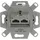Busch-Jaeger 0218/12-101 RJ45, Cat. 6a iso, geschirmt 2 Steckbuchsen, 8/8-polig 2CKA000230A0411