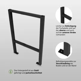 Trutzholm Untergestell Stahl 200 kg schwarz