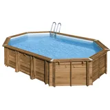 Gre Pool-Set Kieferfarben - 456x131x656 cm