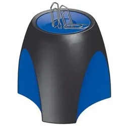 Klammerspender Delta, 95x88x95mm, schwarz-blau, 1752-34, stabil u. schwer