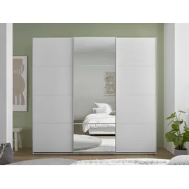 SchlafKONTOR Schiebetürenschrank Carano 215 x 204 x 63 cm Weiß