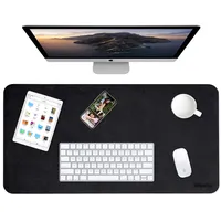 Weelth Schreibtischunterlage, Tischunterlage, Multifunktionales Office Mousepad, PU Leder doppelseitig Unterlage Schreibtisch für Bürooder Heimbereich