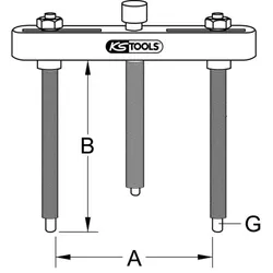 Hydraulische Abziehvorrichtung für Trennmesser, 140-435mm