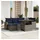vidaXL Gartensofa-Set 7-tlg. grau Polyrattan