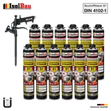 Brandschutzschaum B1 Bauschaum 12 x 750ml Pistolenschaum Montageschaum Pistole