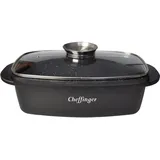 Cheffinger Bräter Deckel Induktion Pfanne Schmortopf Marmorbeschichtung Aluguss 32cm