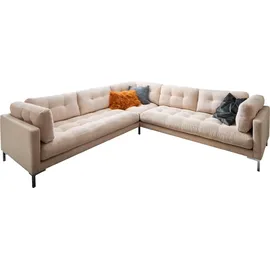 trends by hg »Landau U-Form«, in Cord-Stoff mit Metallfuß