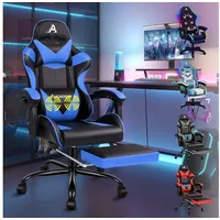 Luxuskollektion Massage-Gaming-Stuhl, ergonomisch, höhenverstellbar, mit