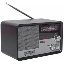 Noveen Tragbares Radio mit Bluetooth Schwarz