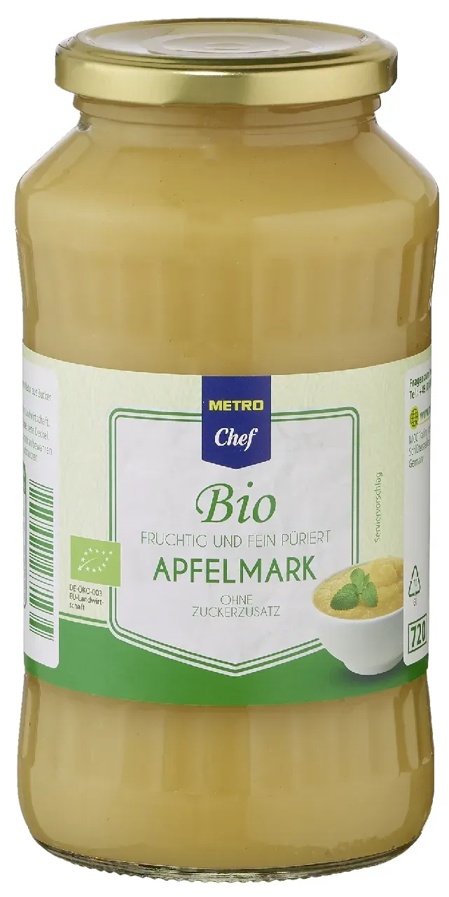 METRO Chef Bio Apfelmark Fruchtig & Fein Püriert (700 g )