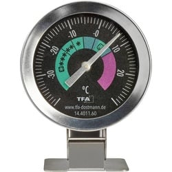TFA 14.4011.60 Kühl-/Gefrierschrank-Thermometer, Thermometer + Hygrometer, Grau