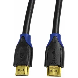 Logilink HDMI Anschlusskabel HDMI-A Stecker HDMI-A Stecker 10 m Schwarz/Blau
