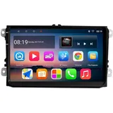 Daskoo Autoradio mit GPS Navi Android 8.1 für Volkswagen Polo Passat Golf Autoradio schwarz