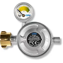 CFH Gasdruckregler 50 mbar mit Manometer Füllstandsanzeige