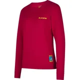 La Sportiva Climbing on the Moon Sweatshirt Fucsia/Giallo XS