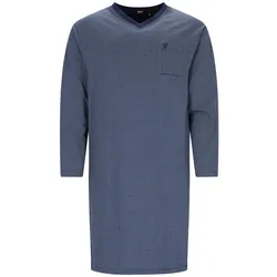 Hausanzug HAJO "Nachthemd", Herren, Gr. XL, blau, Obermaterial: 100% Baumwolle CO., Homewear-Sets Hausanzug