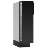 ROYAL24_MARKT Apothekerschrank - Stilvoller für geordnete Kücheneinrichtung. (Küche Apothekerschrank, 1-St., Premium - Mina) Premium – Schick – Makellos schwarz