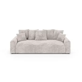 Home Affaire Big-Sofa HOME AFFAIRE "LAKESIDE klein 3-Sitzer Schlafsofa mit Bettkasten, Breite 238 cm", hellbeige, B:238cm H:85cm T:98cm, 100% Polyester, Sofas, Big-Sofa, Liegefläche 149x195 cm, hoher Sitzkomfort, Maße B/T/H: 238/98/85cm