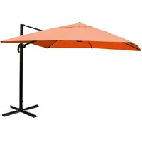 Mendler Gastronomie-Ampelschirm HWC-A96, Sonnenschirm, 3x4m (Ø5m) Polyester/Alu 26kg ~